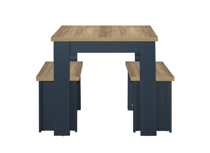 Birlea Highgate Dining Table & Bench Set (Self Assembly) (DHD)