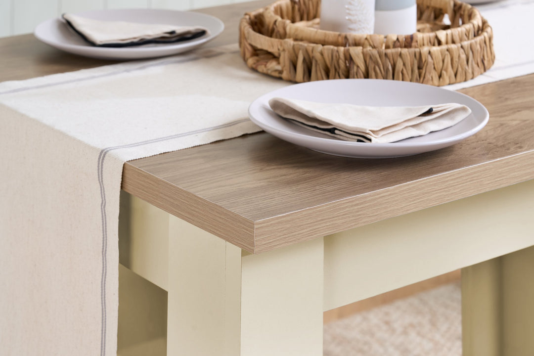 Birlea Highgate Dining Table & Bench Set (Self Assembly) (DHD)