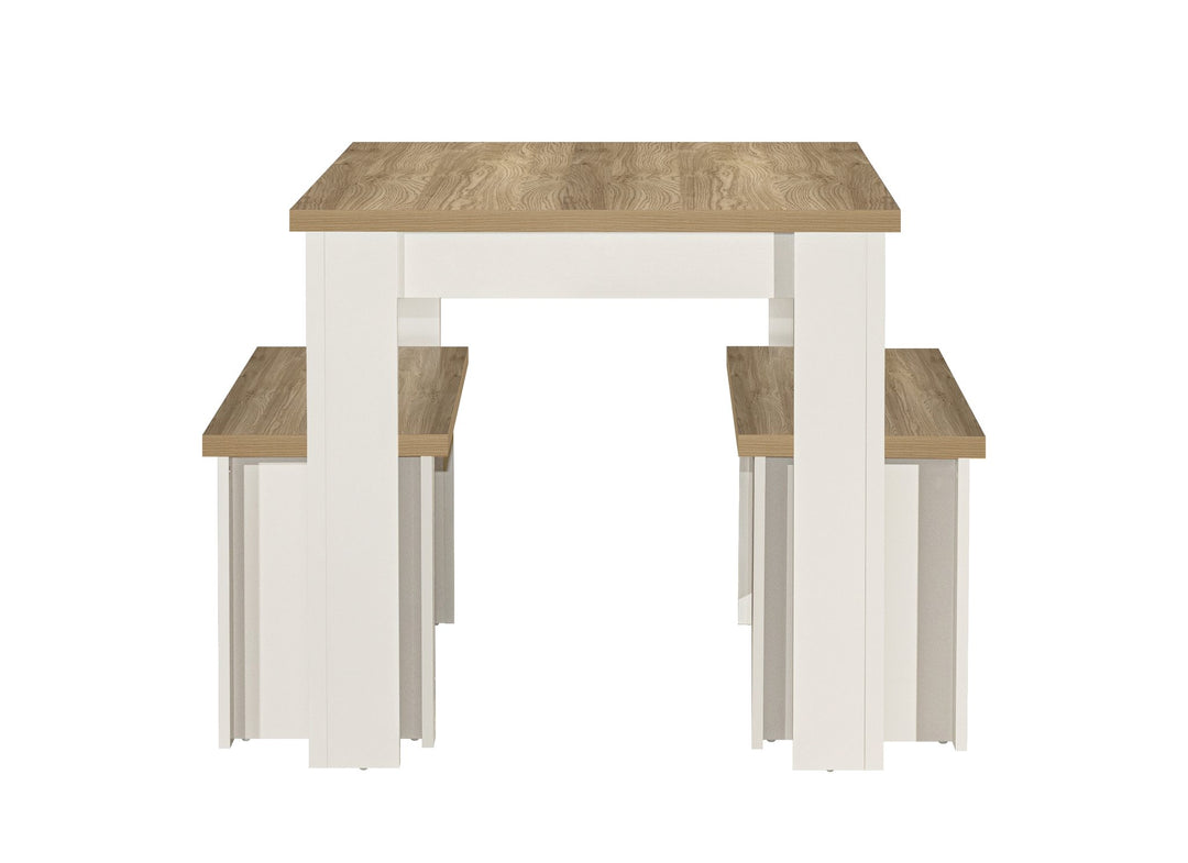 Birlea Highgate Dining Table & Bench Set (Self Assembly) (DHD)