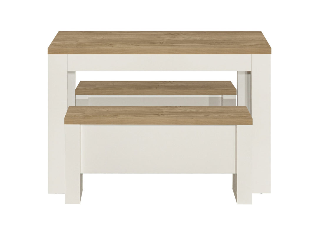 Birlea Highgate Dining Table & Bench Set (Self Assembly) (DHD)