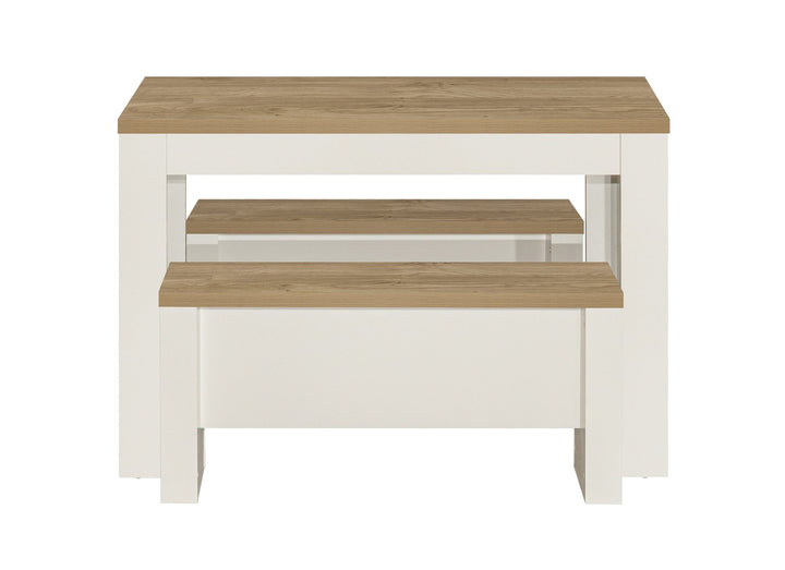 Birlea Highgate Dining Table & Bench Set (Self Assembly) (DHD)