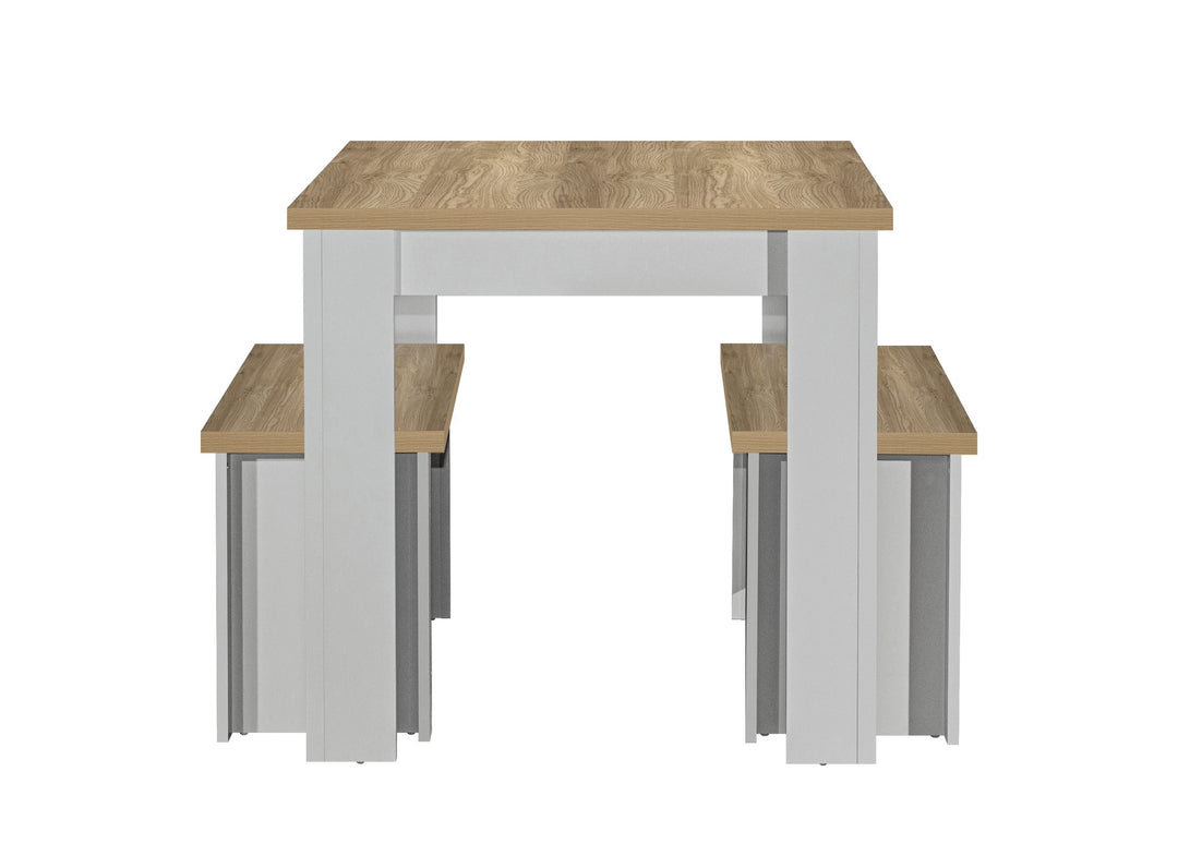 Birlea Highgate Dining Table & Bench Set (Self Assembly) (DHD)