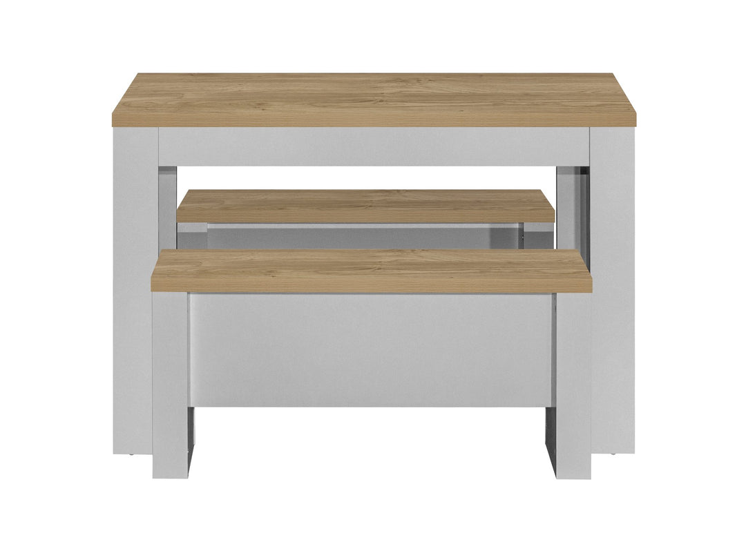 Birlea Highgate Dining Table & Bench Set (Self Assembly) (DHD)