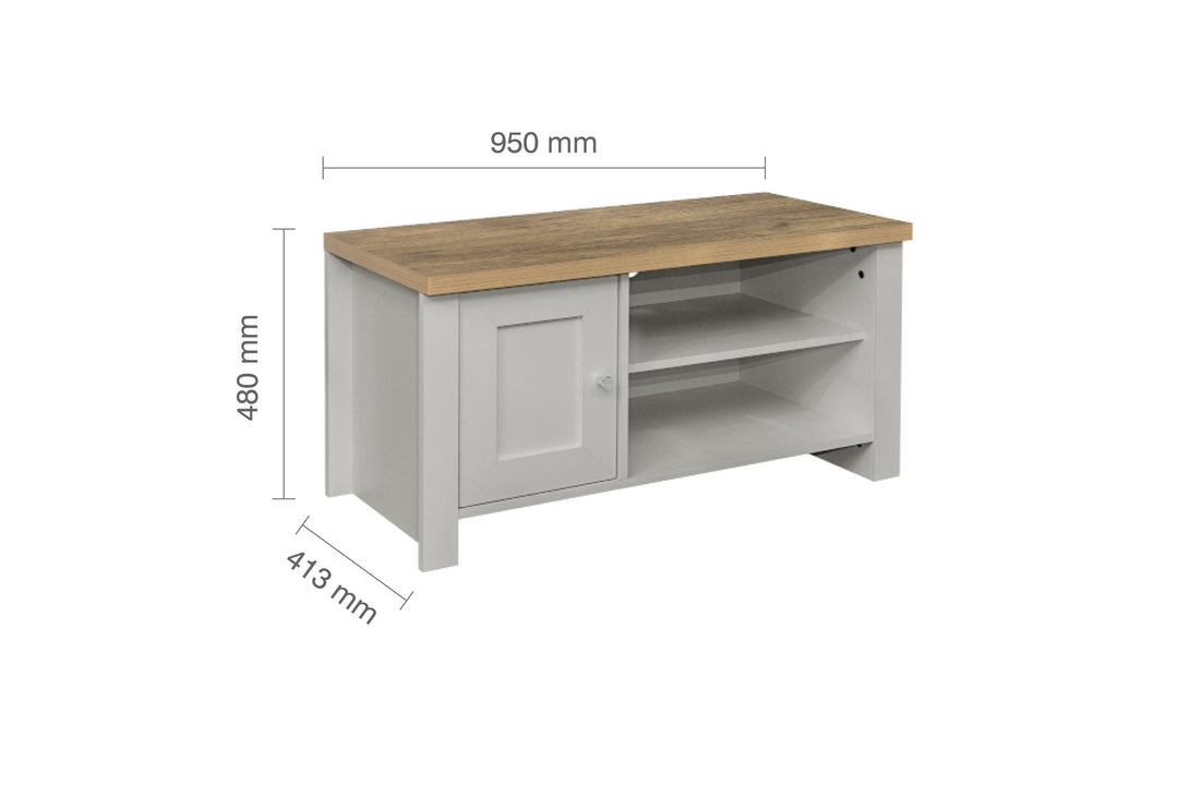 Birlea Highgate Small TV Unit (Self Assembly) (DHD)