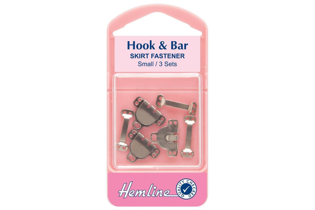 Hook and Bar: Small: Nickel: Pack of 3