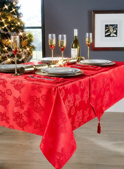 Holly Berry Table Runner 72in