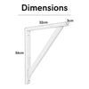 Home Ideas - Large Pine Pre Sanded Brackets - Pair (Self Assembly) (DHD) Image 1