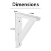 Home Ideas - Small Pine Pre-sanded Brackets - Pair (Self Assembly) (DHD) Image 1