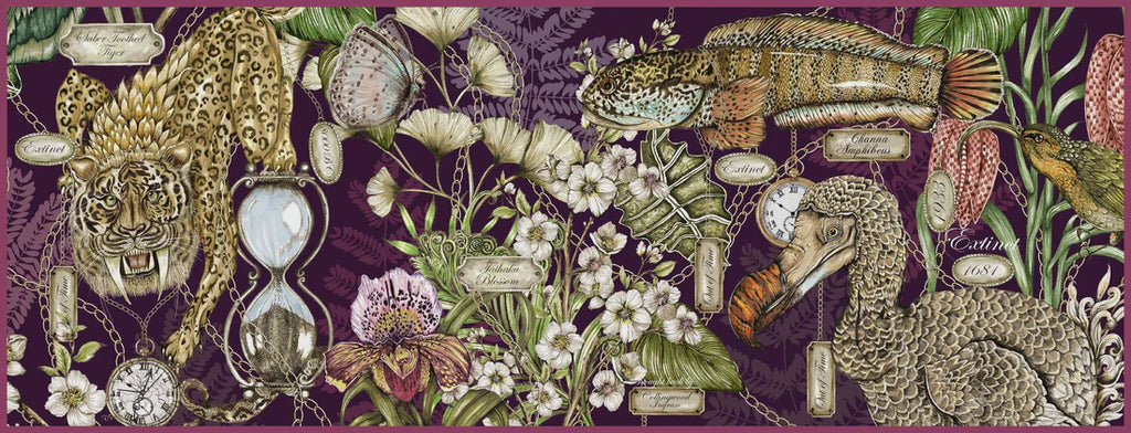 House Of Norris Out of time Endangered Animals and Foliage Long/Bolster Cushion