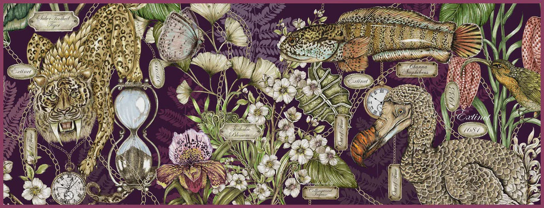 House Of Norris Out of time Endangered Animals and Foliage Long/Bolster Cushion