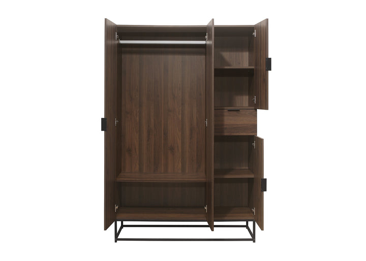 Birlea Houston 4 Door Wardrobe (Self Assembly) (DHD)