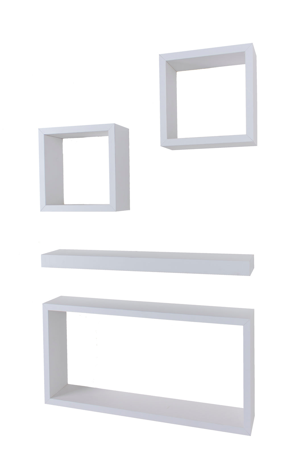 Hudson - 4 Pcs Hudson Wall Set - Matt White (Self Assembly) (DHD) Image 1