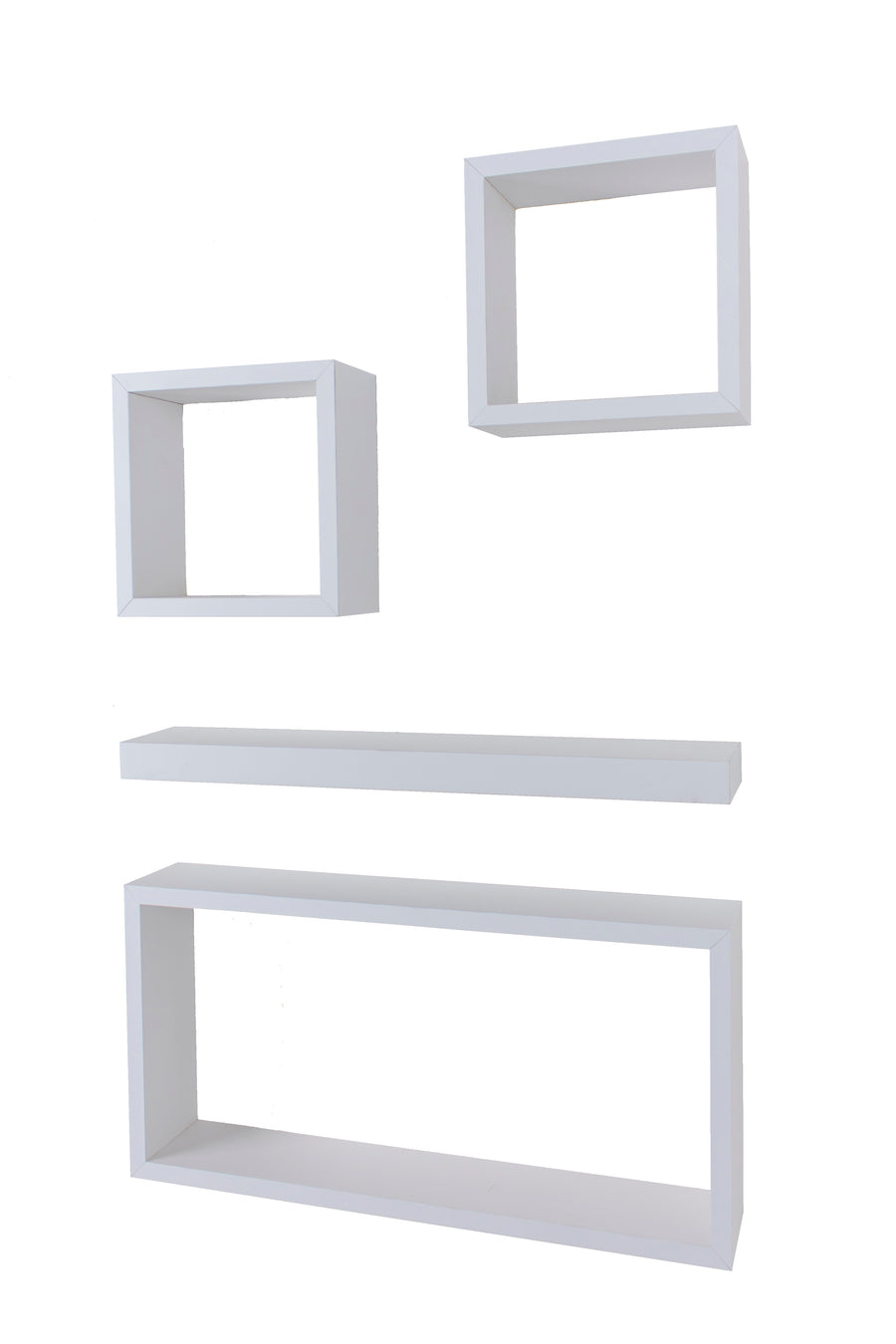 Hudson - 4 Pcs Hudson Wall Set - Matt White (Self Assembly) (DHD) Image 1