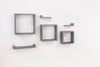 Hudson 6pcs Floating Shelf Kit, Matt Grey Foil (DHD) Image 1