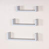Hudson - Set Of 3 Floating "U" Shape Wall Shelf Kit - Matt White (DHD) Image 1