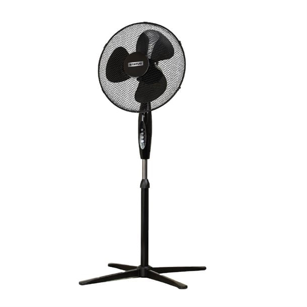 Status Oscillating Stand Fan Black 16in