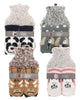 2 Tone Sherpa Fleece Hot Water Bottle & Socks Set (Assorted Designs)