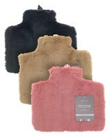 Hand Warmer Hot Water Bottles with Luxury Faux Fur Cover - Assorted  Col