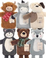 Hot Water Bottles with Novelty Cover - Assorted Snuggly Designs