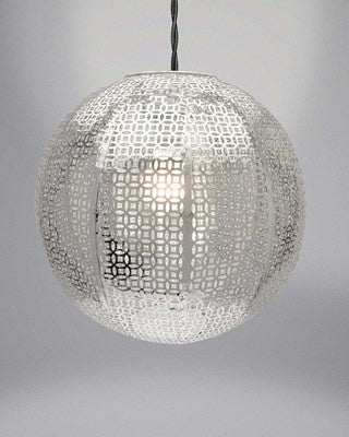 Nouveau Cadiz silver 30cm easy fit light shade