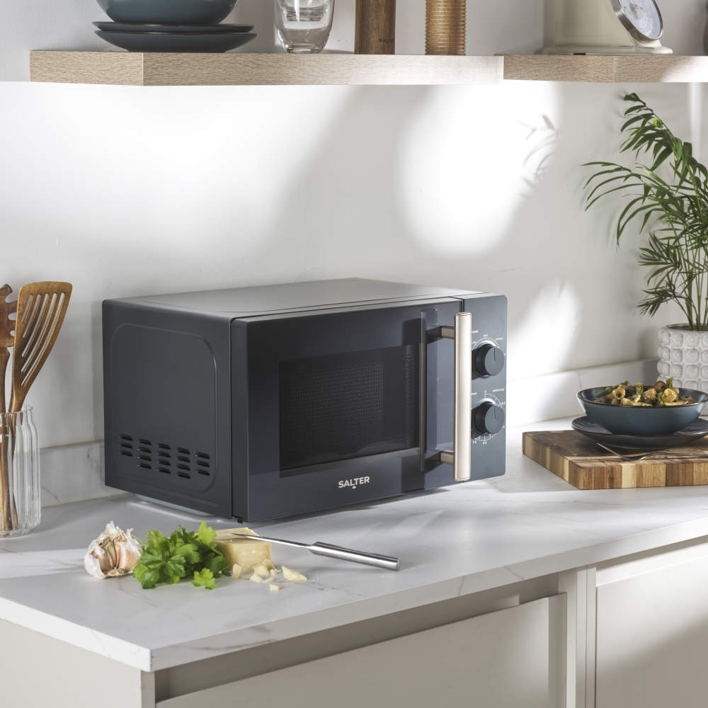 Salter Marino 20L Manual Microwave Blue Grey