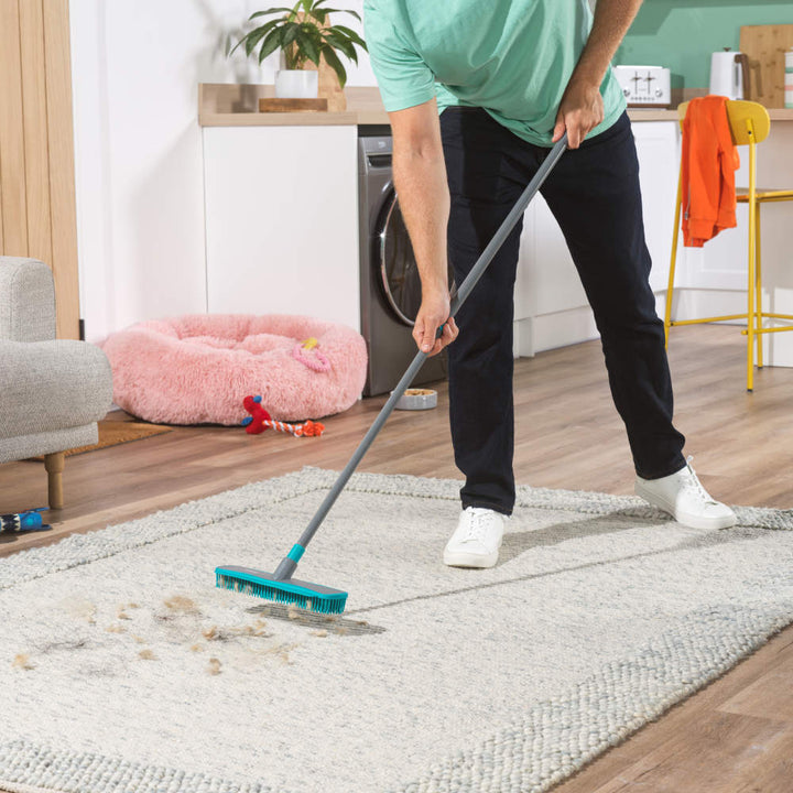 Beldray Antibac Pet Plus Double Action Rubber Broom