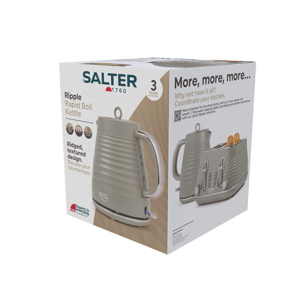 Salter Ripple Rapid Boil Kettle – Taupe