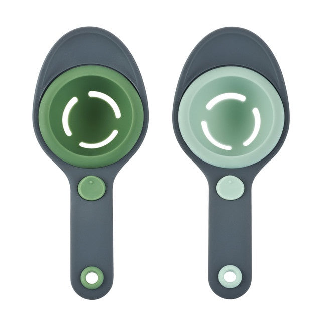 KitchenCraft Silicone Egg Seperator, Light and Dark Green