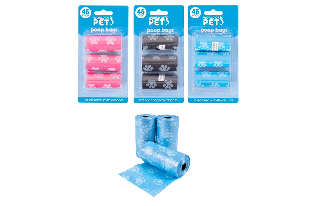 Dog poop bag refill rolls