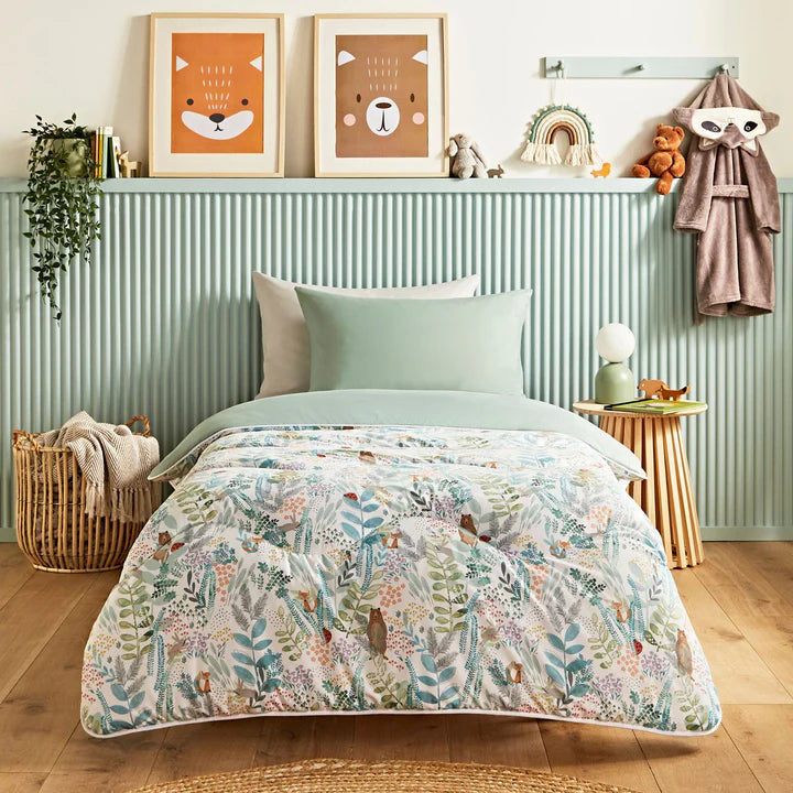 Night Lark junior coverless duvet in Into The Woods design