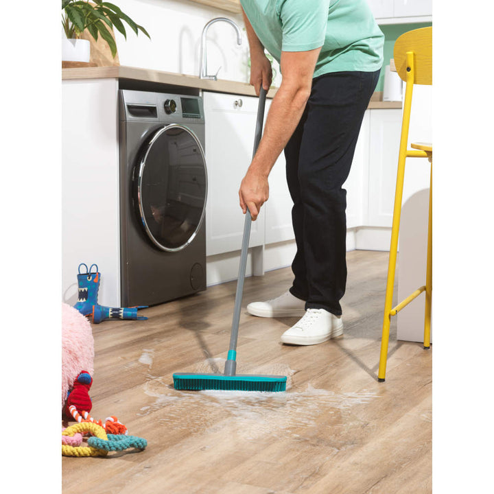 Beldray Antibac Pet Plus Double Action Rubber Broom