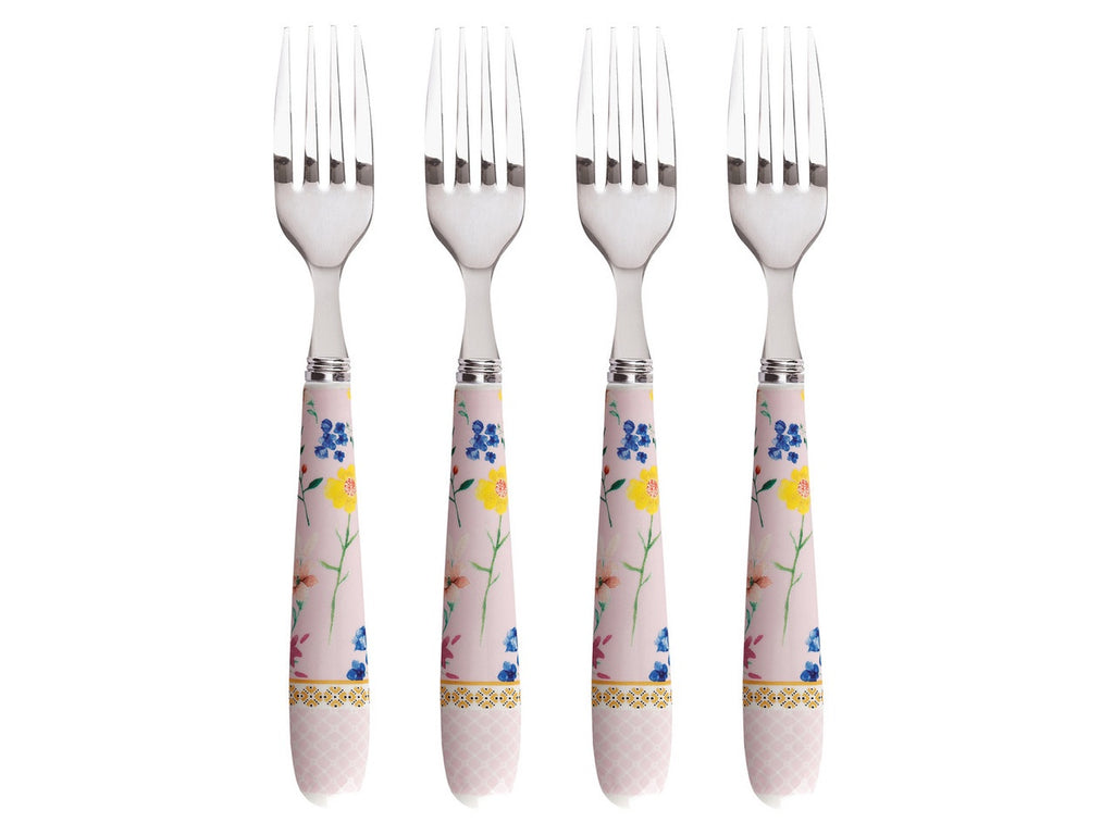 Maxwell & Williams Tea's & C's Contessa Set of 4 Cake Forks Rose