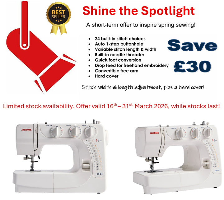 Janome Sewing Machine J3-24 (DHD)