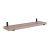 Jackson - 60cm Chunky Shelf With Sit On Brackets - Grey Oak Effect (DHD) Image 1