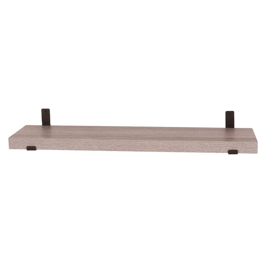 Jackson - 80cm Chunky Shelf With Sit On Brackets - Grey Oak Effect (DHD) Image 1