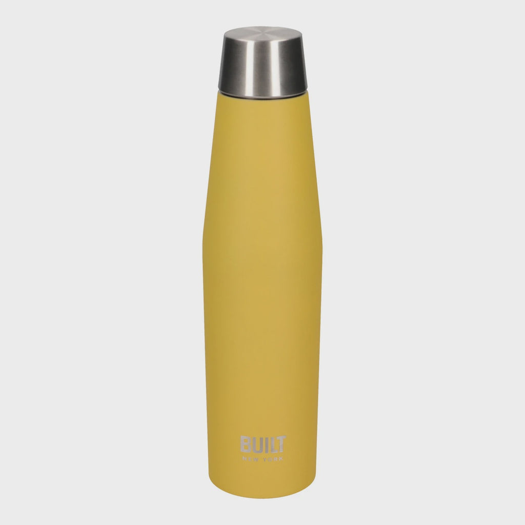 BUILT Apex 540ml Insulated Water Bottle, Yellow