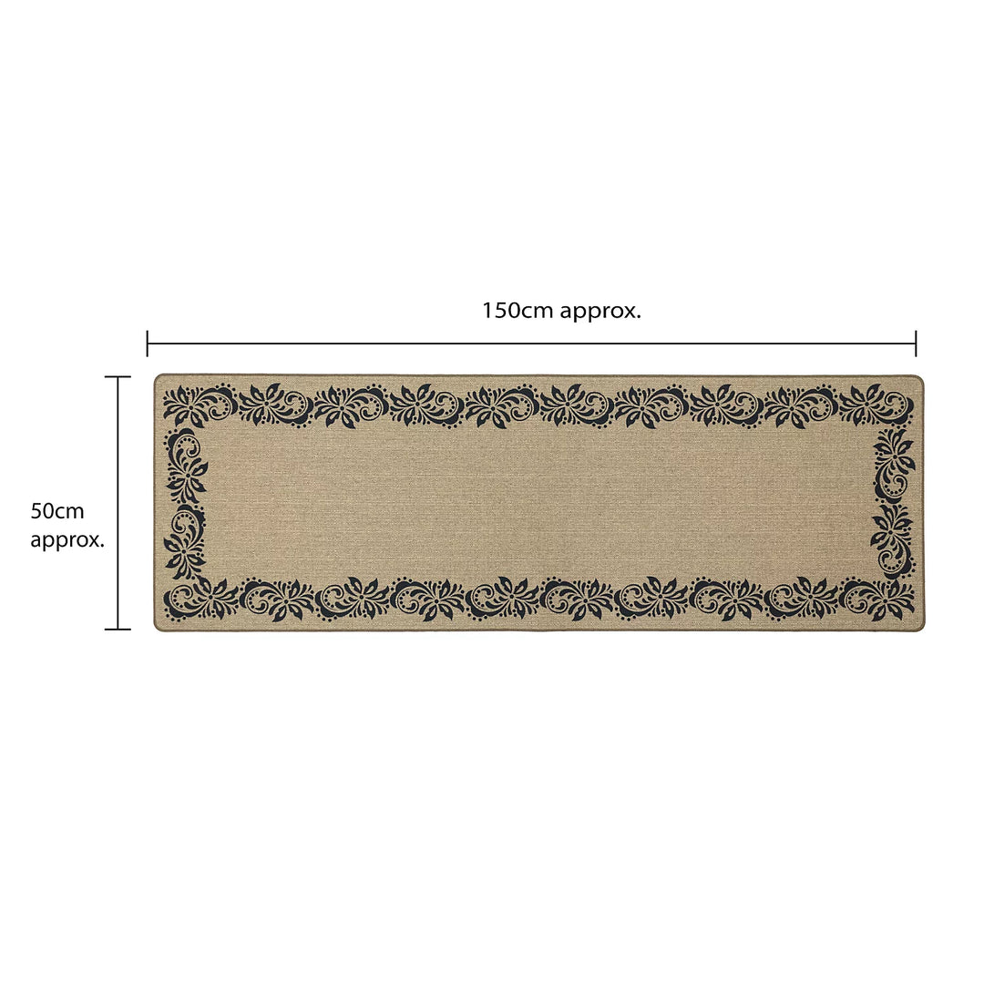 JVL Elegance Runner, Scroll Boarder - 50x150cm