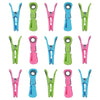 JVL Prism Plastic Clip Pegs with Hooks Pack of 24
