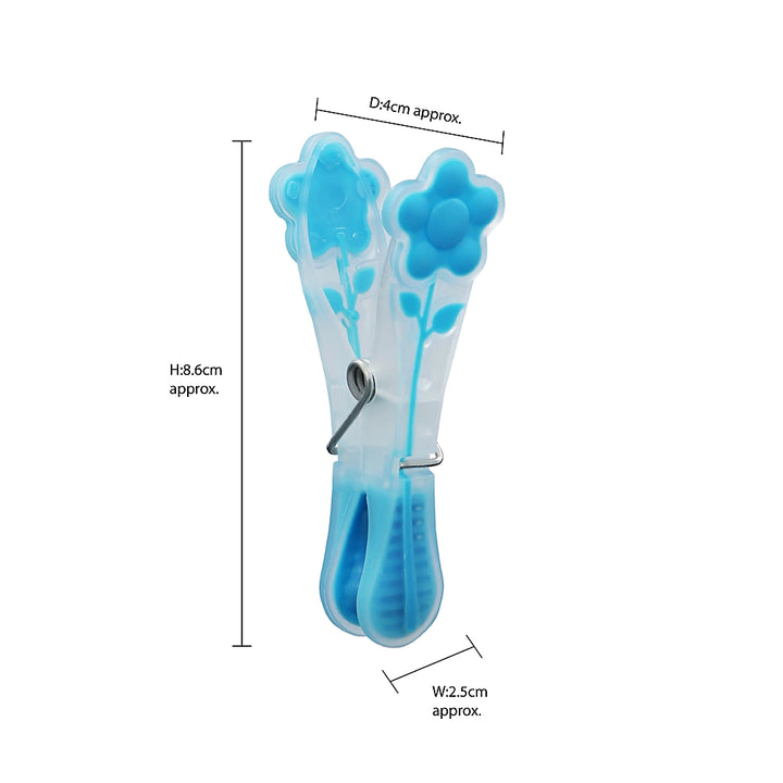 JVL Prism Soft Touch Flower Design Pegs Pack of 20