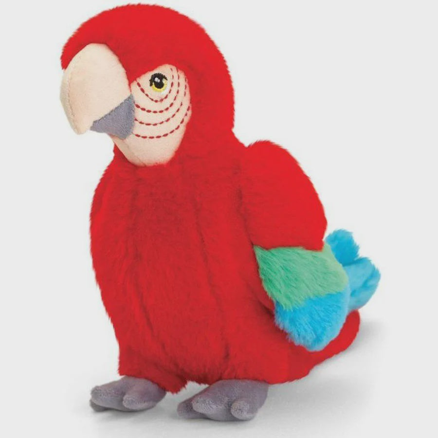 Keeleco 20cm Parrot Plush Soft Toy Eco-Friendly
