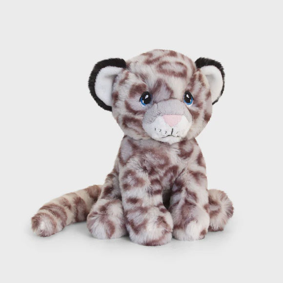 Keeleco 18cm Snow Leopard Plush Soft Toy Eco-Friendly