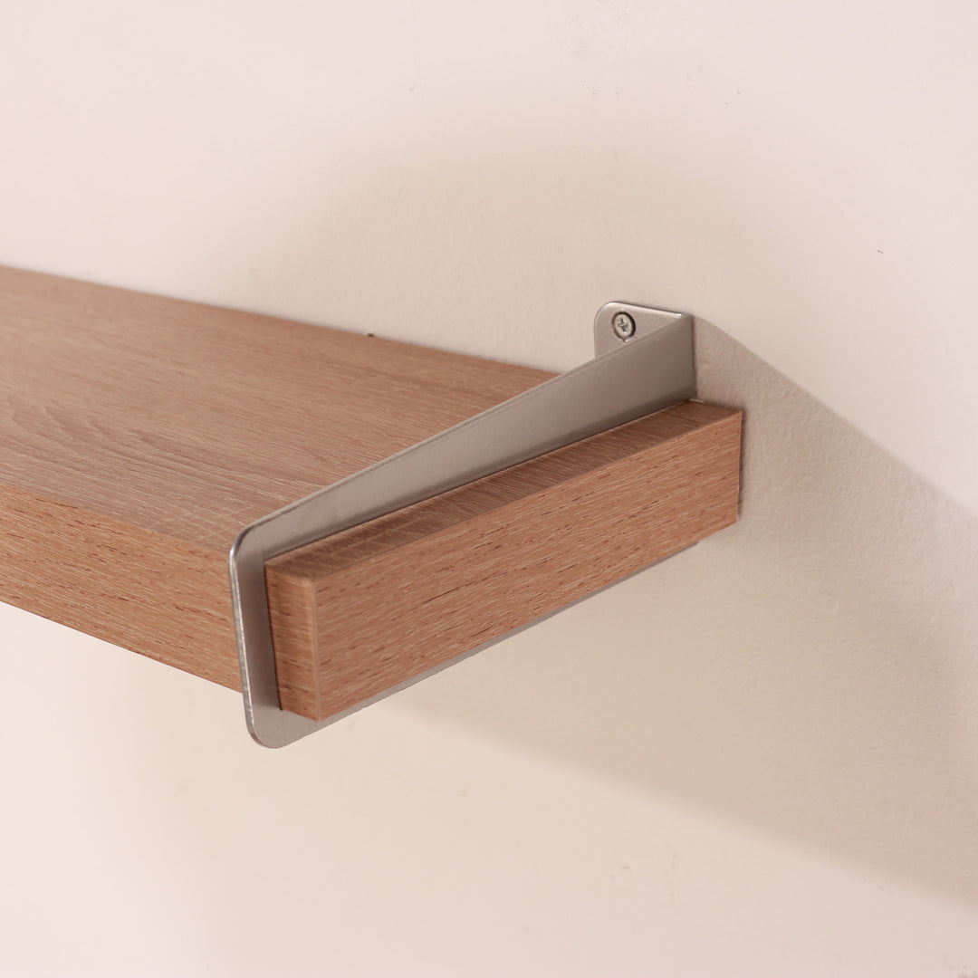 Keer - 80cm Chunky Shelf With Slide On Brackets - Oak Effect (DHD) Image 2