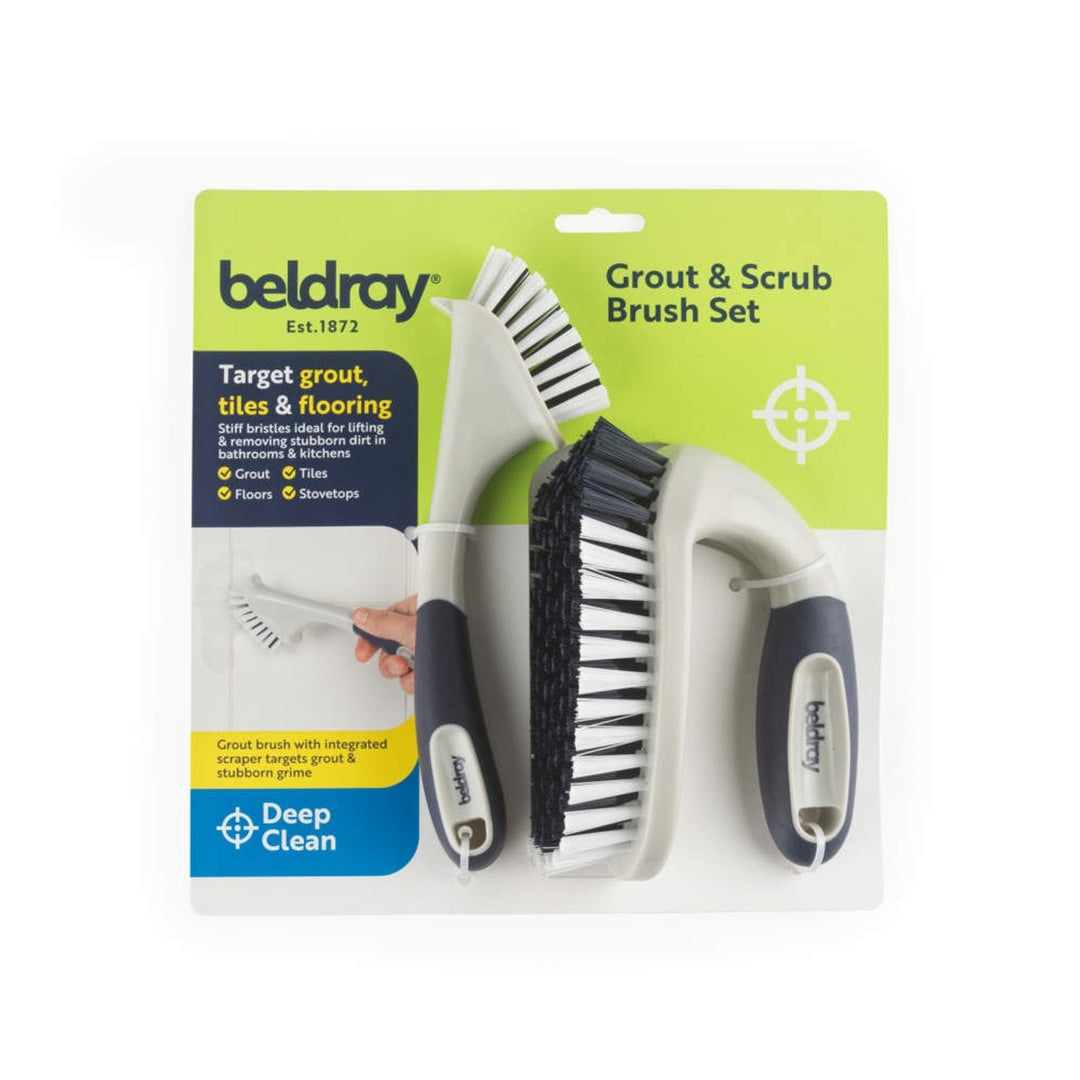 Beldray Grout & Scrub Brush Set - Deep Clean