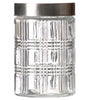 Round Glass Storage Jar with Stainless Steel Clip Lid 1200ml