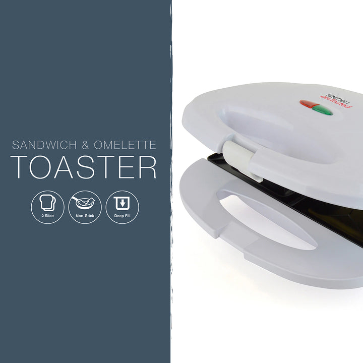 KitchenPerfected 2 Slice Sandwich & Omelette Maker