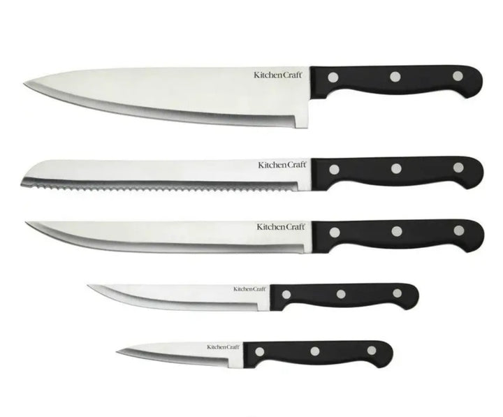 KitchenCraft 6 Piece Knife Set and Block