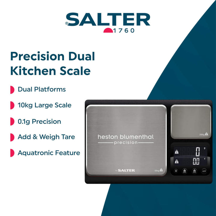 Salter Heston Blumenthal Precision Dual Platform Digital Kitchen Scale