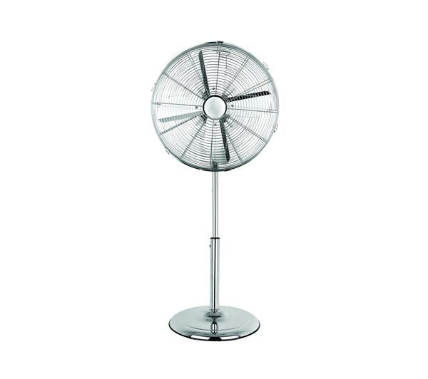 Status Oscillating Stand Fan Chrome 16in