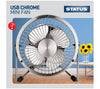 Status Mini Fan USB 4in Metal