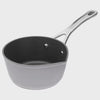 Laura Ashley Forged Aluminium Non-stick Milk Pan / Sauce Pan 16cm - Dark Dove Grey